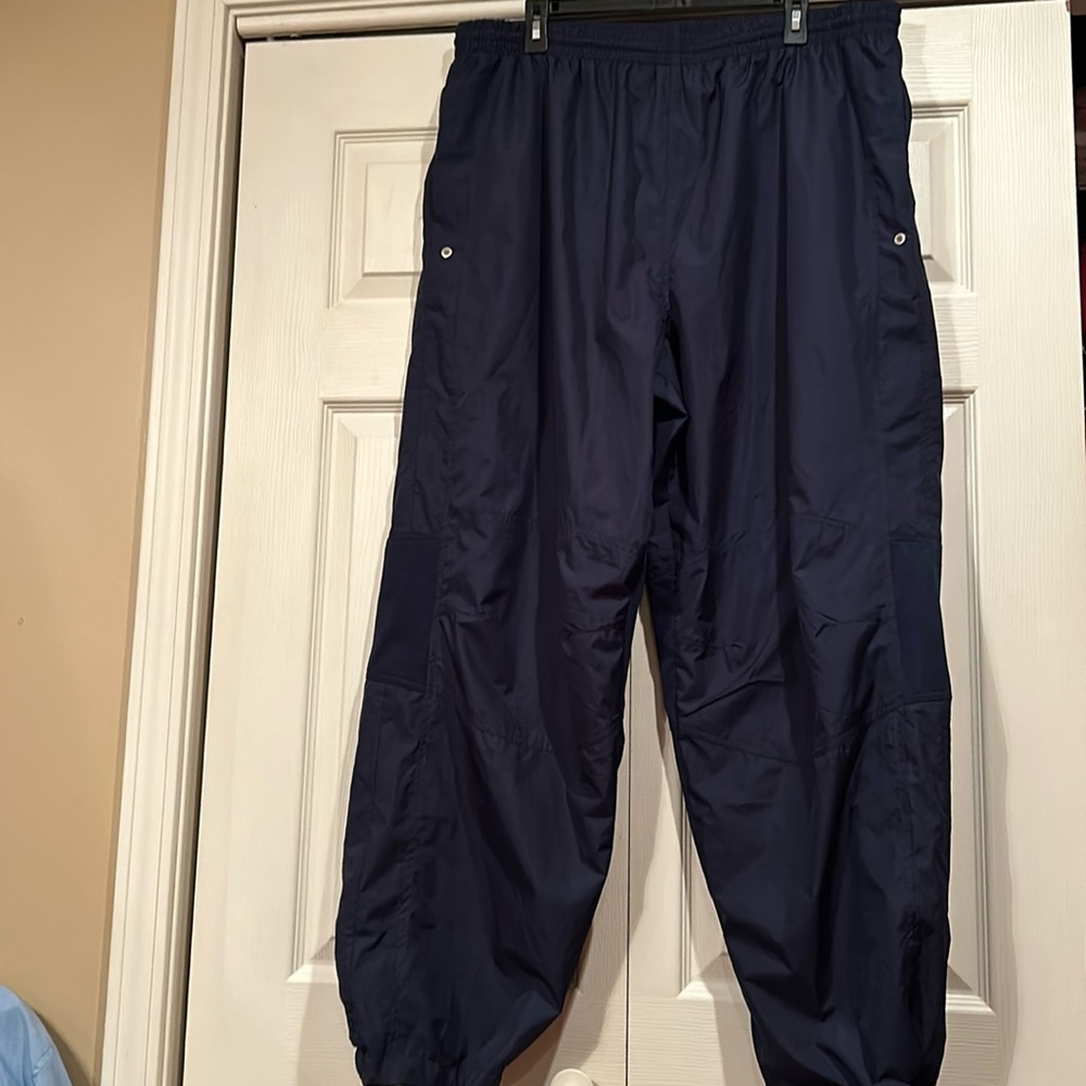 Prospirit XL - Navy Wind Pants w/Venting, 2 side & hip pocket, elastic back hem